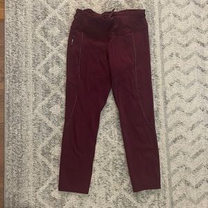 Lululemon Burgundy Leggings - Size 8